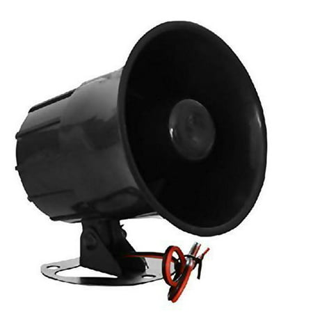 Wired Alarm Siren Horn 15W DC 6 to 12V Outdoor with Bracket for Home Security Alarm System